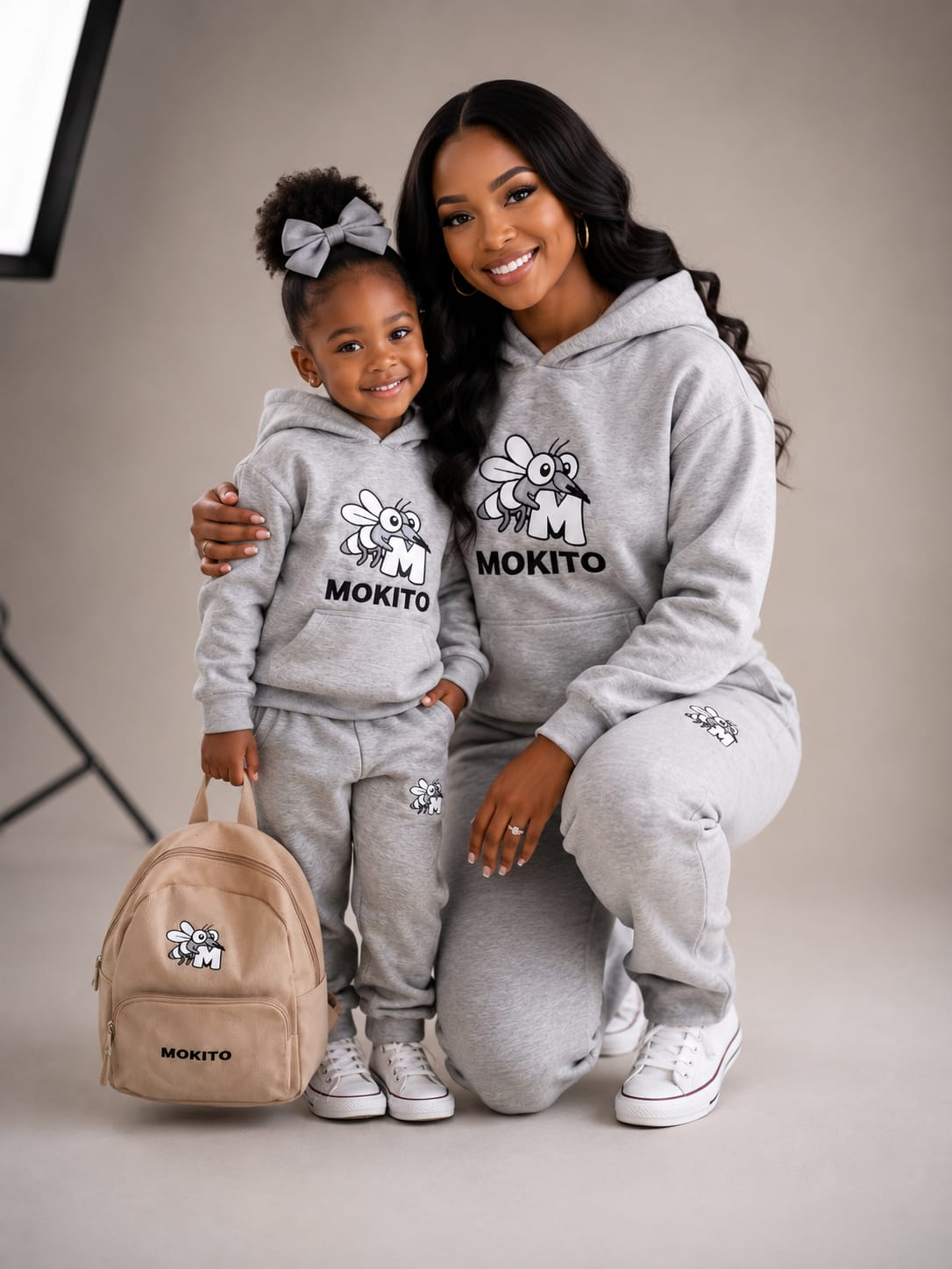 Mother & Daughter — Heather Grey Set